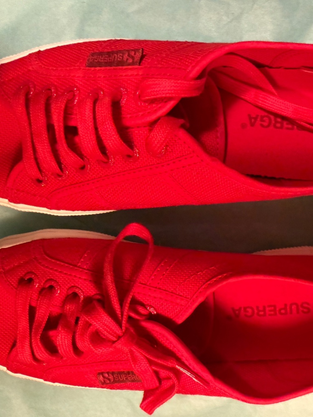 Superga Red Canvas Cotu 2750 Classic Shoes Red Size 41 (Unworn!)